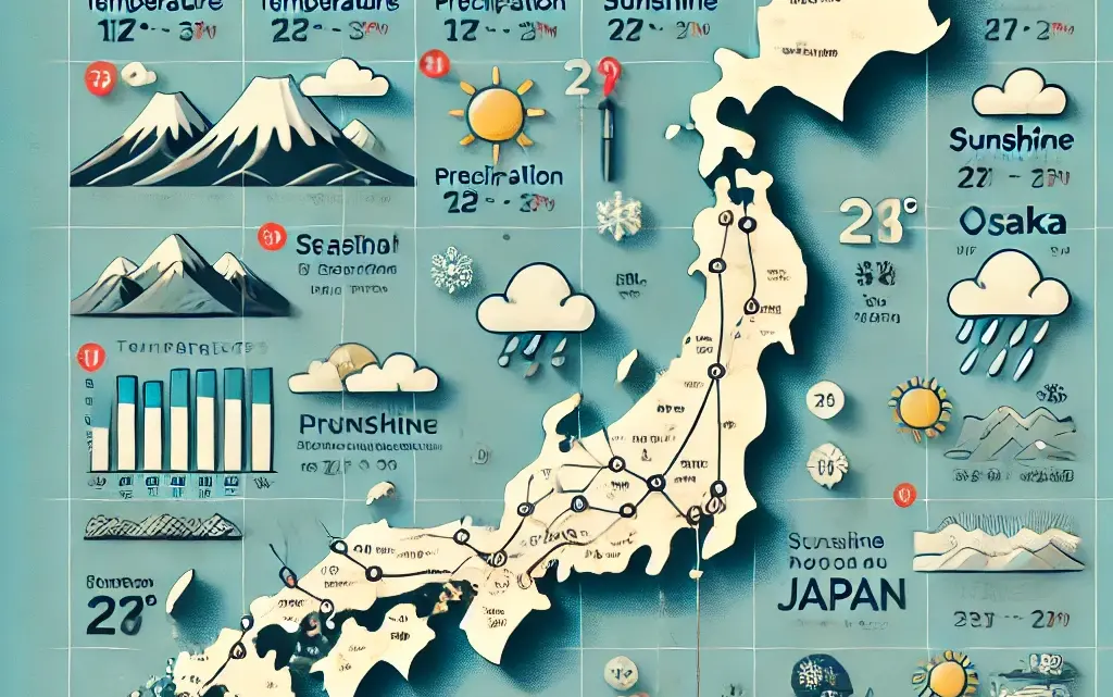 Wetter, Klima und Klimatabelle für Japan