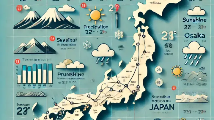 Wetter, Klima und Klimatabelle für Japan