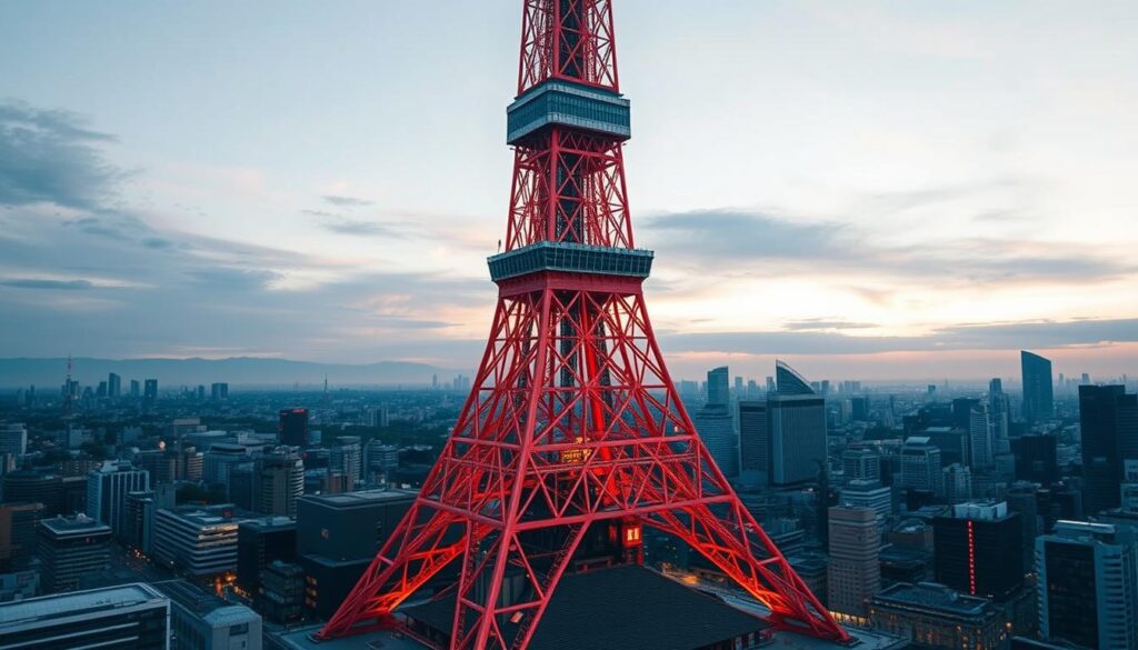 Architektur des Tokyo Towers Architektur des Tokyo Towers