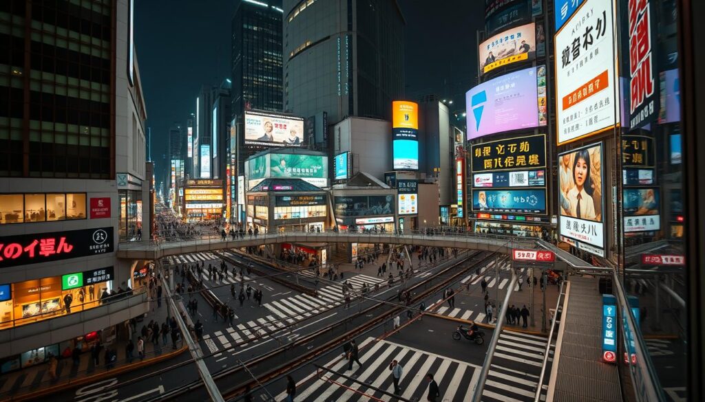 Bahnhof Shibuya und Verkehrslinien