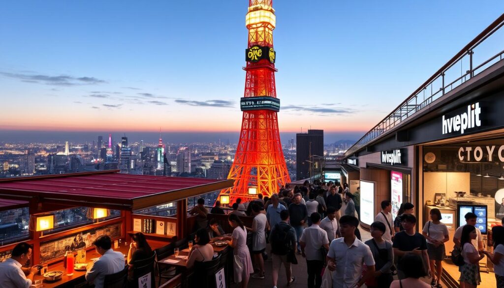 Essen und Shopping im Tokyo Tower Essen und Shopping im Tokyo Tower