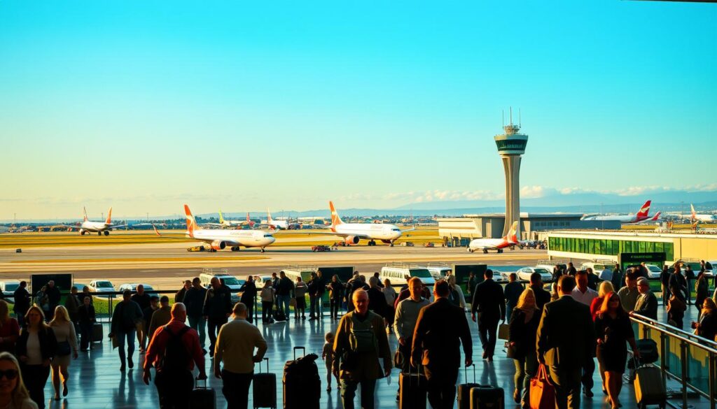 Flugverbindungen am Airport