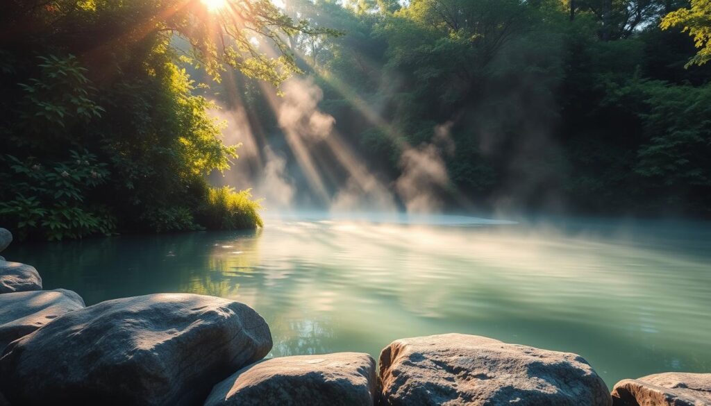 Heiße Quellen in Japan