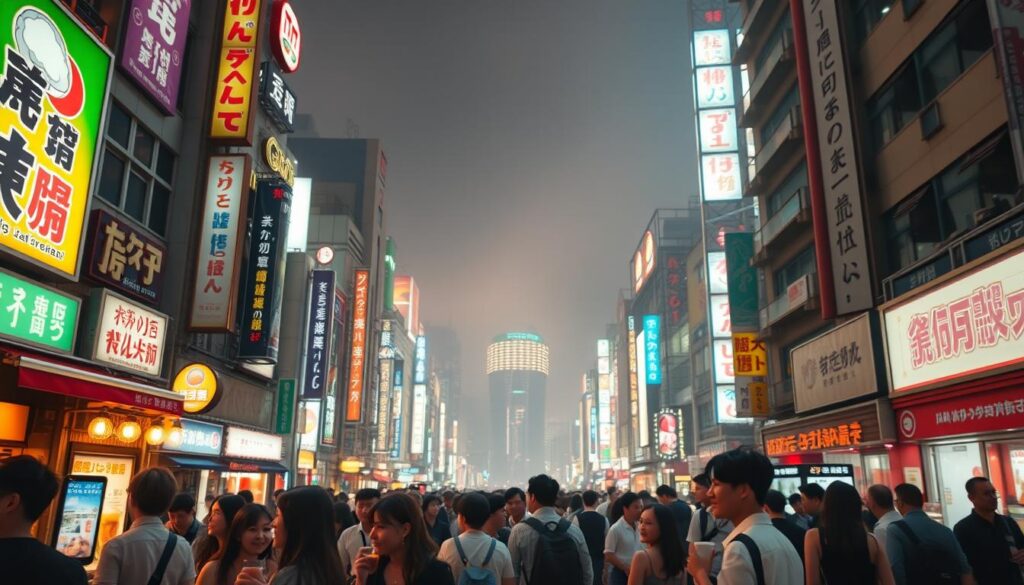 Nachtaktivitäten in Tokio