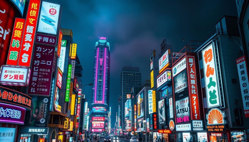 Shinjuku und Akihabara Neonlichter