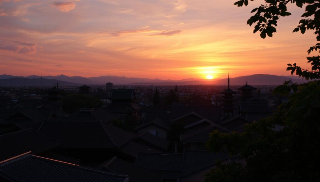 Sonnenuntergang in Kyoto Sonnenuntergang in Kyoto