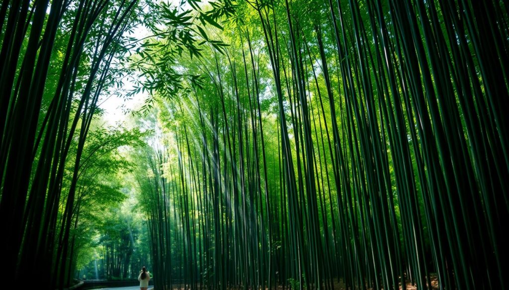 Spaziergang im Bambuswald