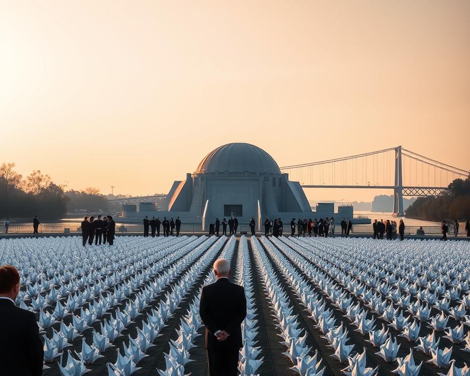 Friedenszeremonie am Hiroshima-Denkmal Friedenszeremonie am Hiroshima-Denkmal