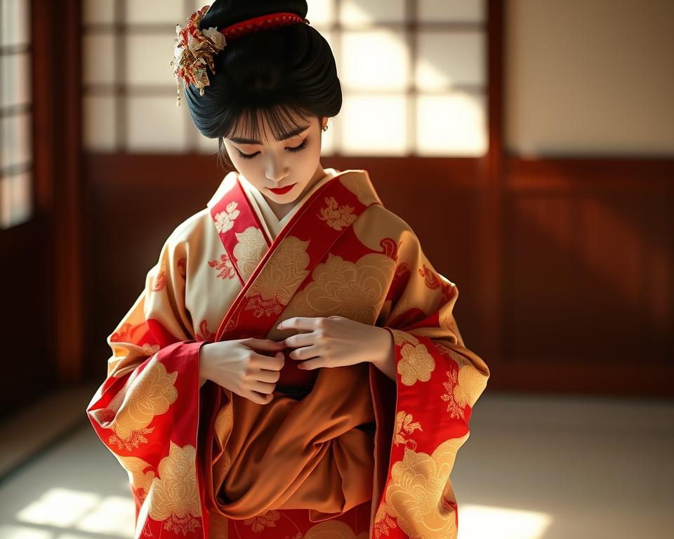 Geisha Kimono Ankleiden