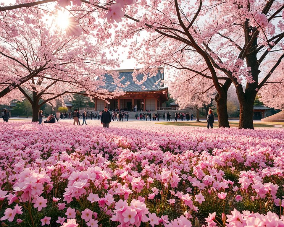 Hanami Kirschblütenfest in Japan