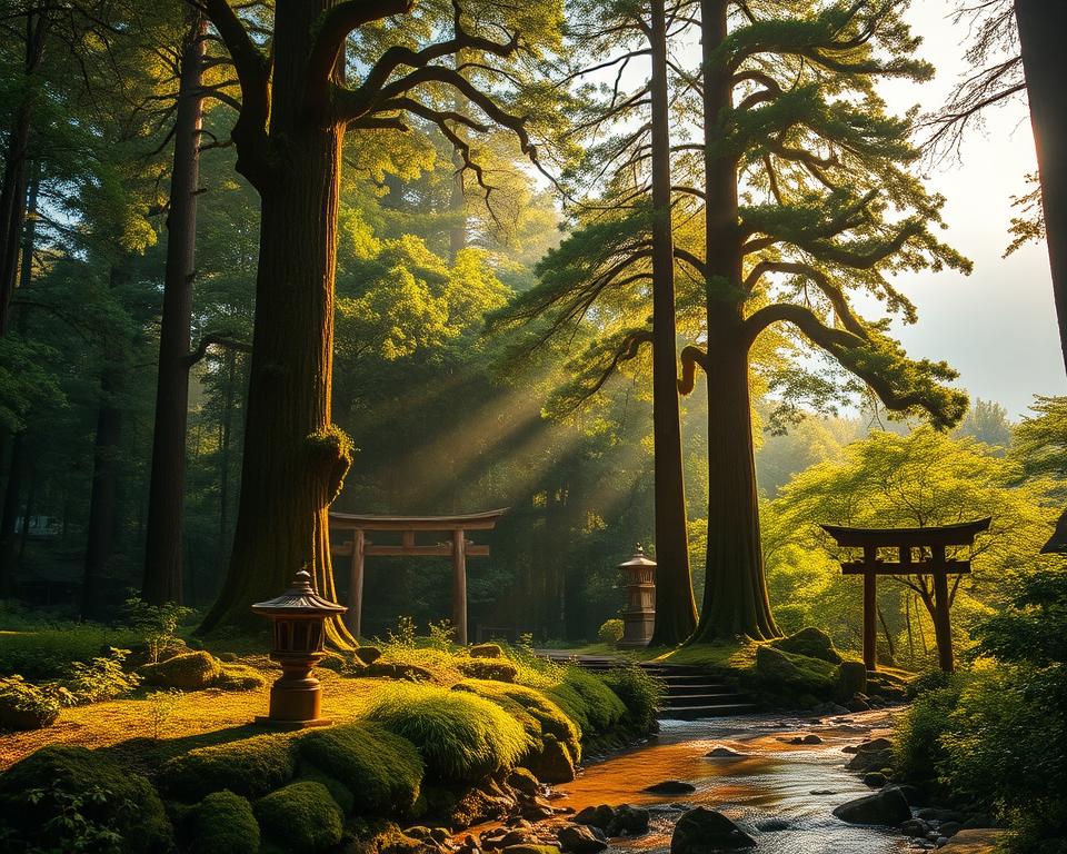 Heilige Wälder in Japan