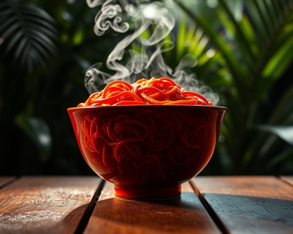 Indonesische scharfe Nudeln Death Noodles