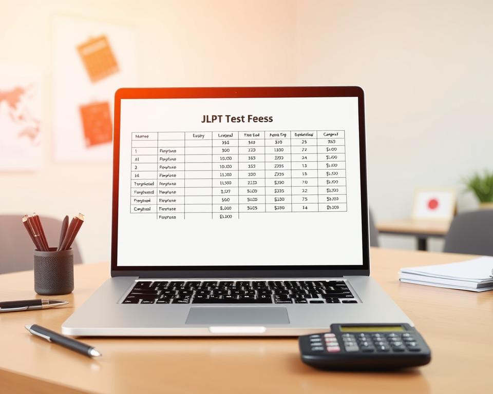 JLPT Prüfungsgebühren Übersicht