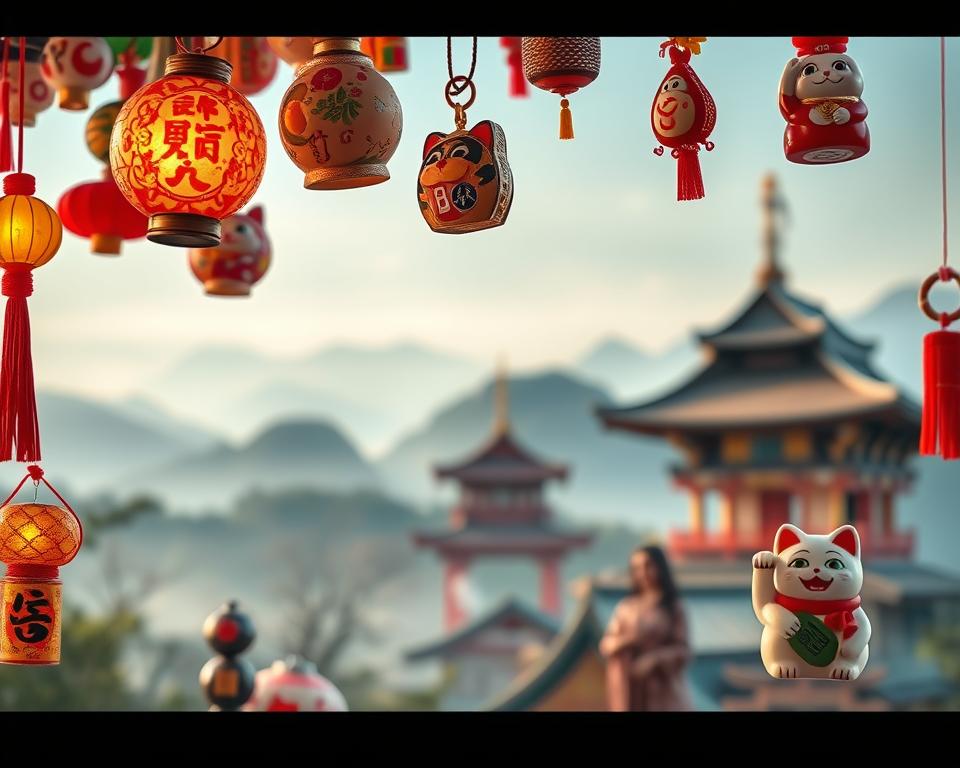 Japanische Glücksbringer und Amulette Japanische Glücksbringer und Amulette