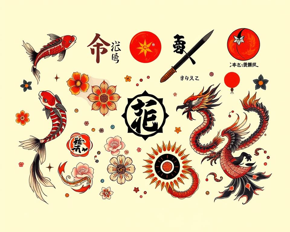 Japanische Tattoo-Symbole