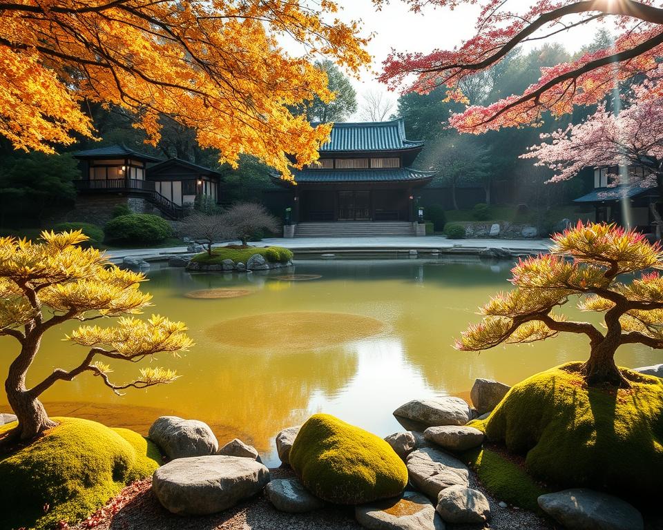 Japanischer Garten Ohori Park Zen-Garten