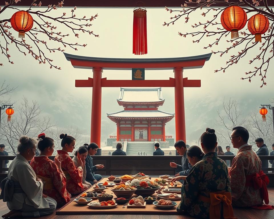 Japanisches Neujahr Shōgatsu Traditionen