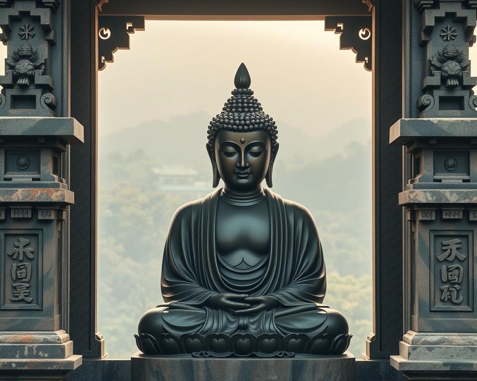 Kamakura Buddha Bronzestatue Architektur