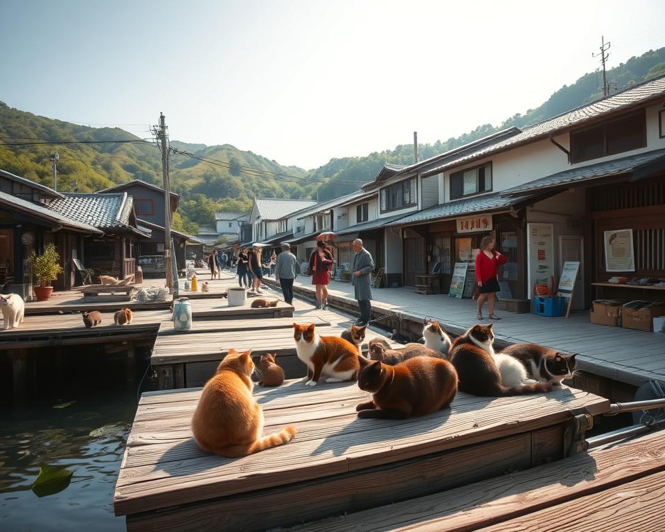 Katzen auf Tashirojima