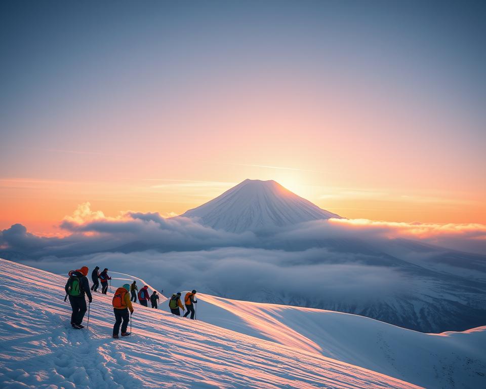 Klettersaison Mount Fuji