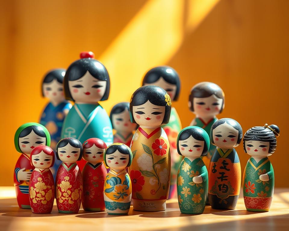Kokeshi Puppen Sammlung Kokeshi Puppen Sammlung