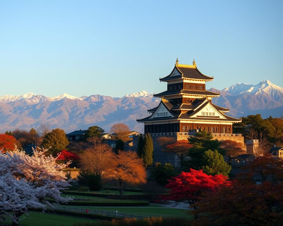 Kumamoto Castle Jahreszeiten