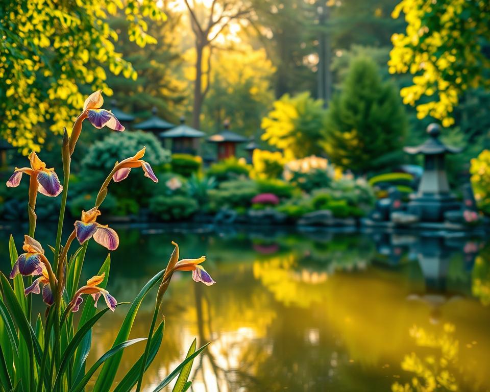 Meiji Jingu Gärten Iris-Teich