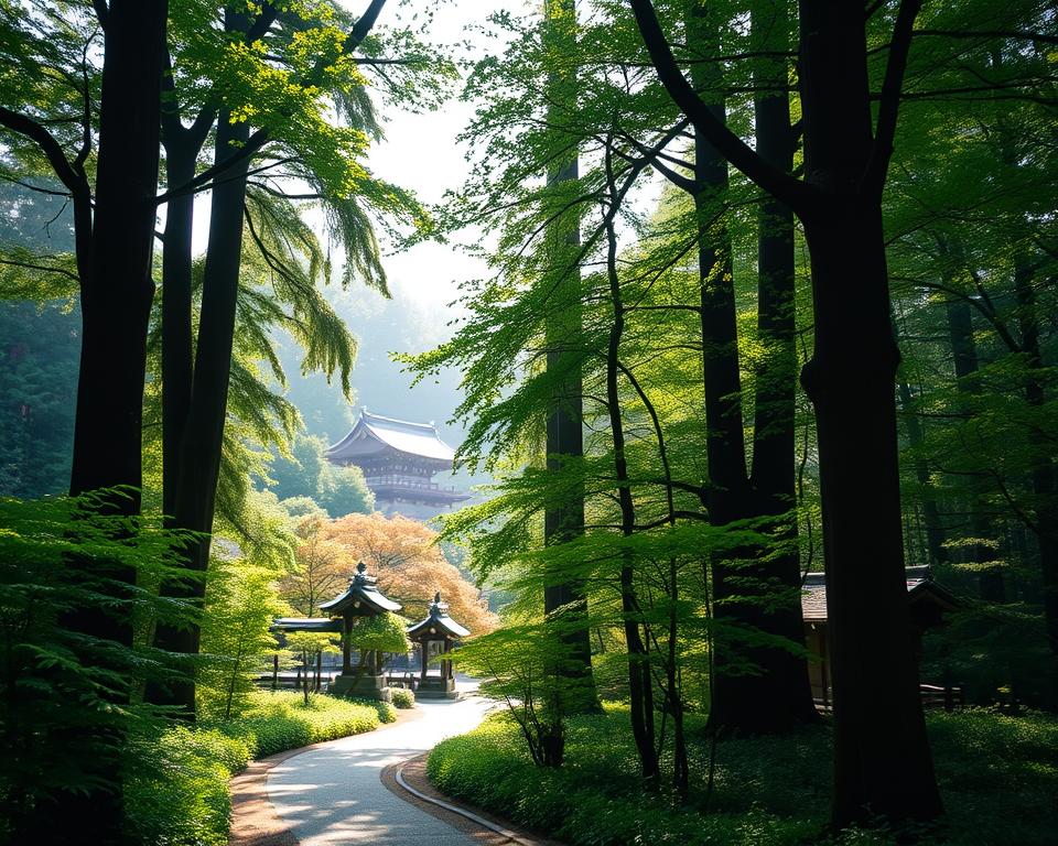 Meiji Jingu Waldlandschaft