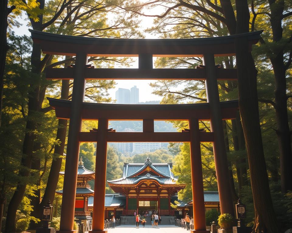 Meiji Schrein Standort in Tokyo