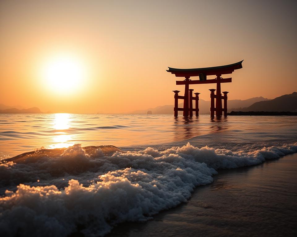 Miyajima Torii Gezeiten