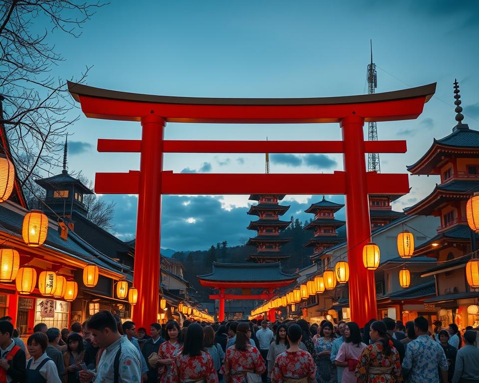 Moderne japanische Feste und traditionelle Matsuri Moderne japanische Feste und traditionelle Matsuri