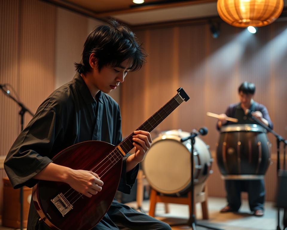 Moderne japanische Musikinstrumente in Fusion-Musik