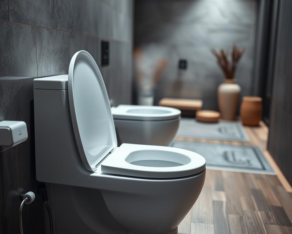 Moderne japanische Toilettenhygiene