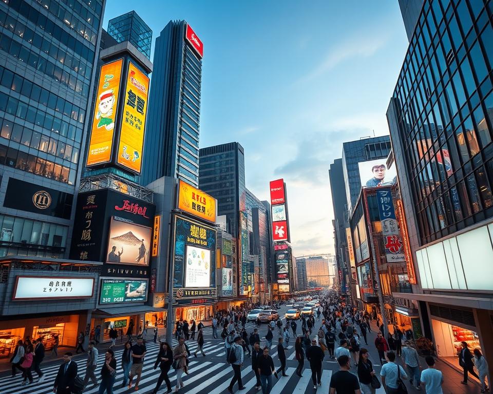 Modernes Shibuya Stadtbild Tokio