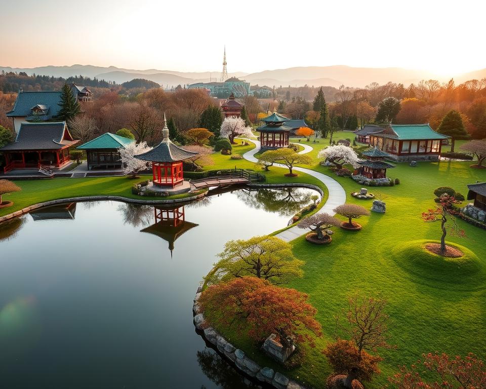 Ritsurin-Garten Landschaftsansicht