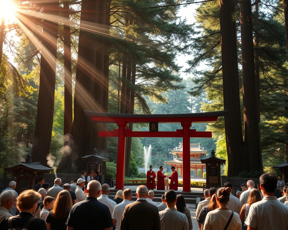 Shinto-Rituale am Meiji Jingu