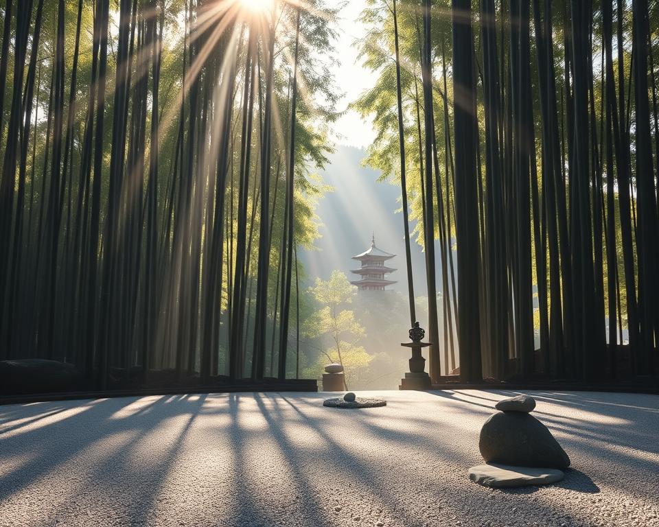 Spiritualität Bambuswald Zen-Gärten