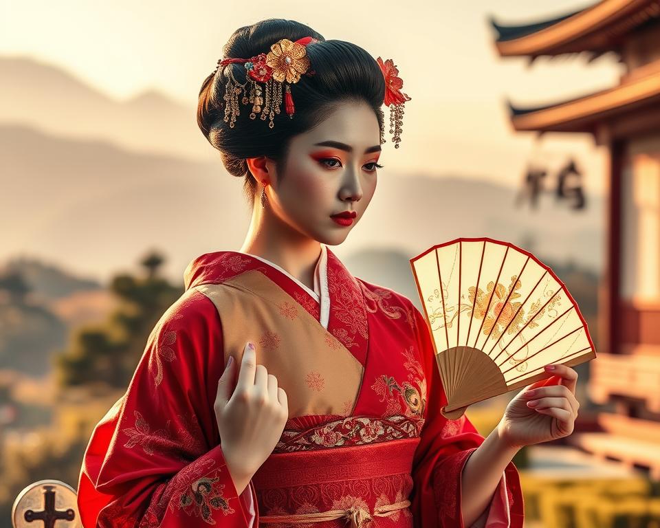 Traditionelle Geisha-Kleidung