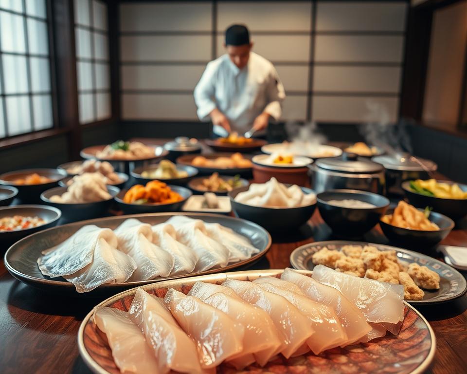 Traditionelle Kugelfisch Spezialitäten Traditionelle Kugelfisch Spezialitäten