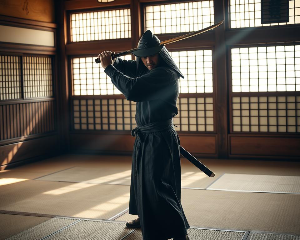 Traditionelle Schwertkunst Samurai