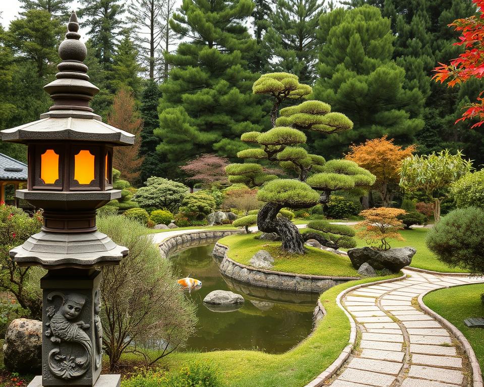 Traditionelle japanische Gartenelemente in Deutschland