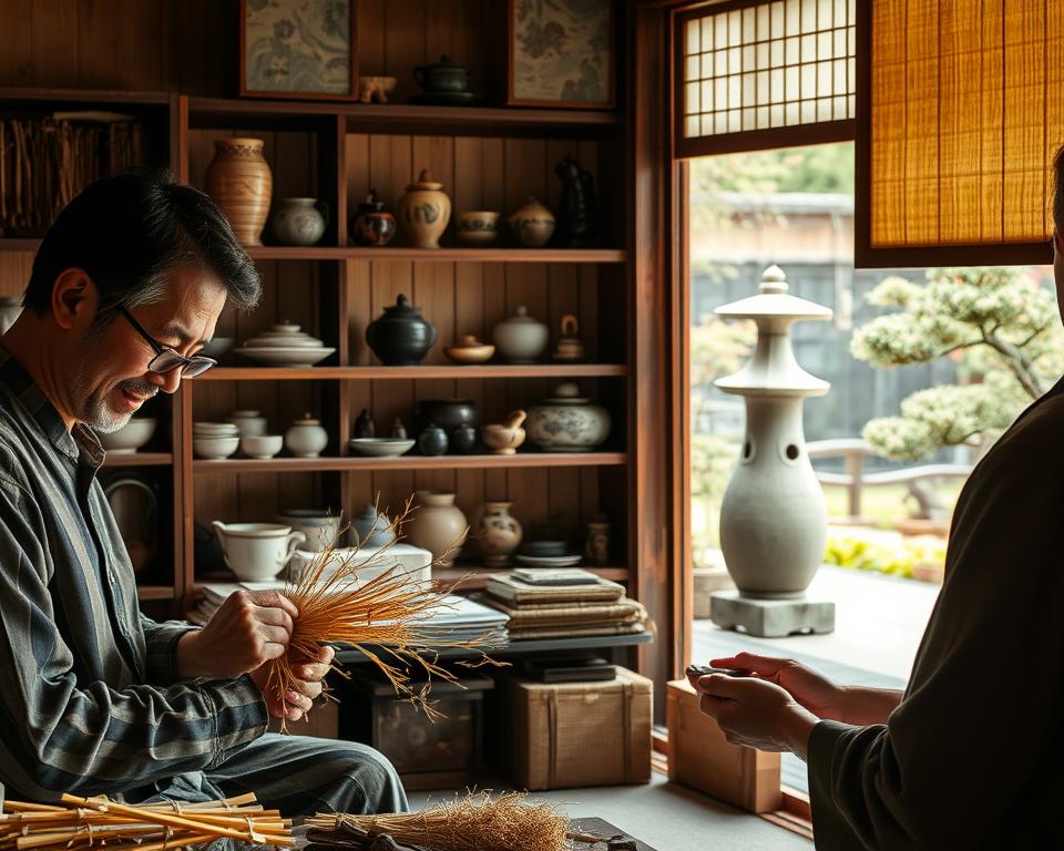 Traditionelles japanisches Kunsthandwerk in Oita