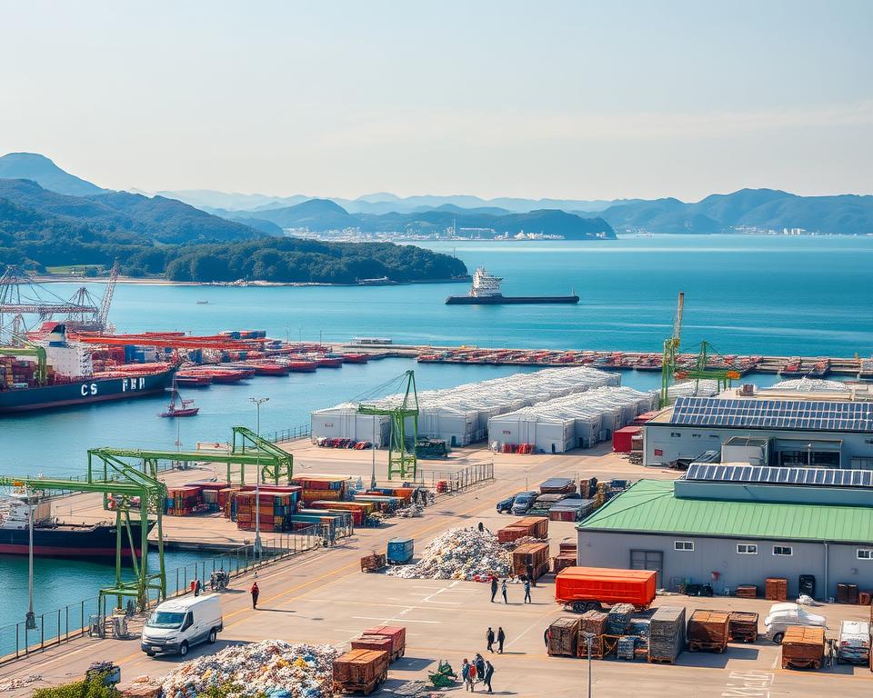 Umweltschutz im Fukuoka Hafen Umweltschutz im Fukuoka Hafen