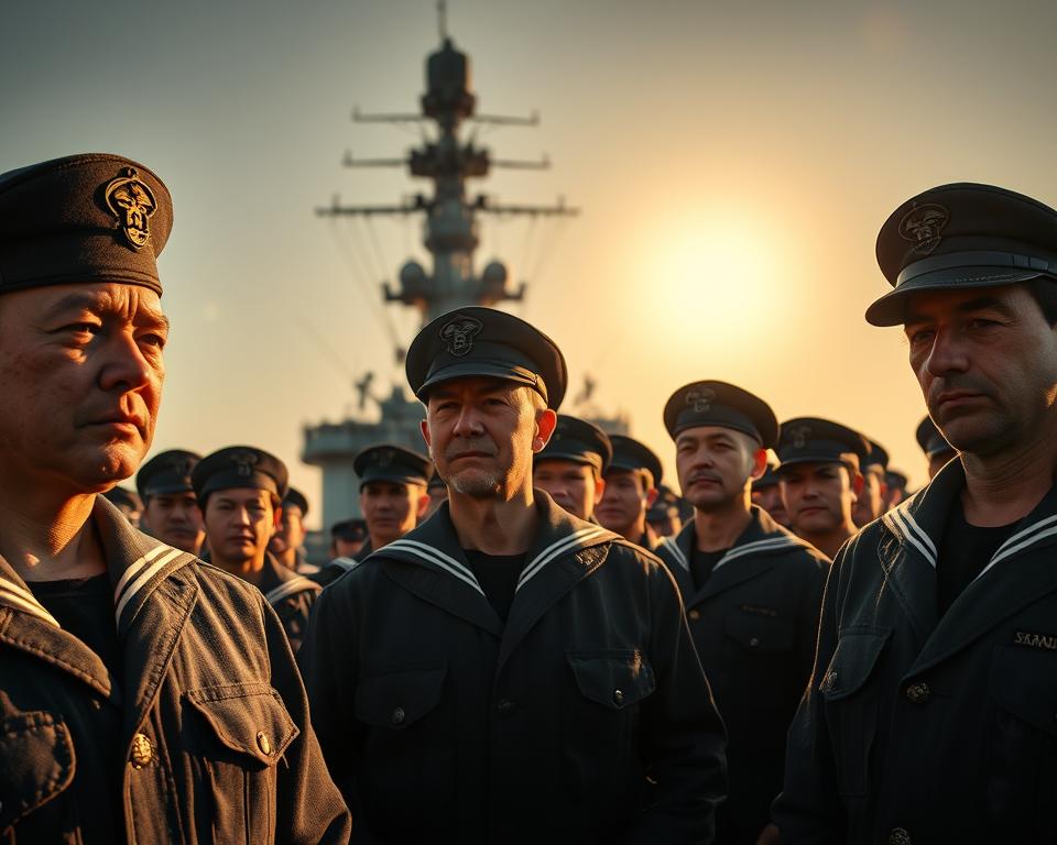 Yamato Besatzung im Dienst