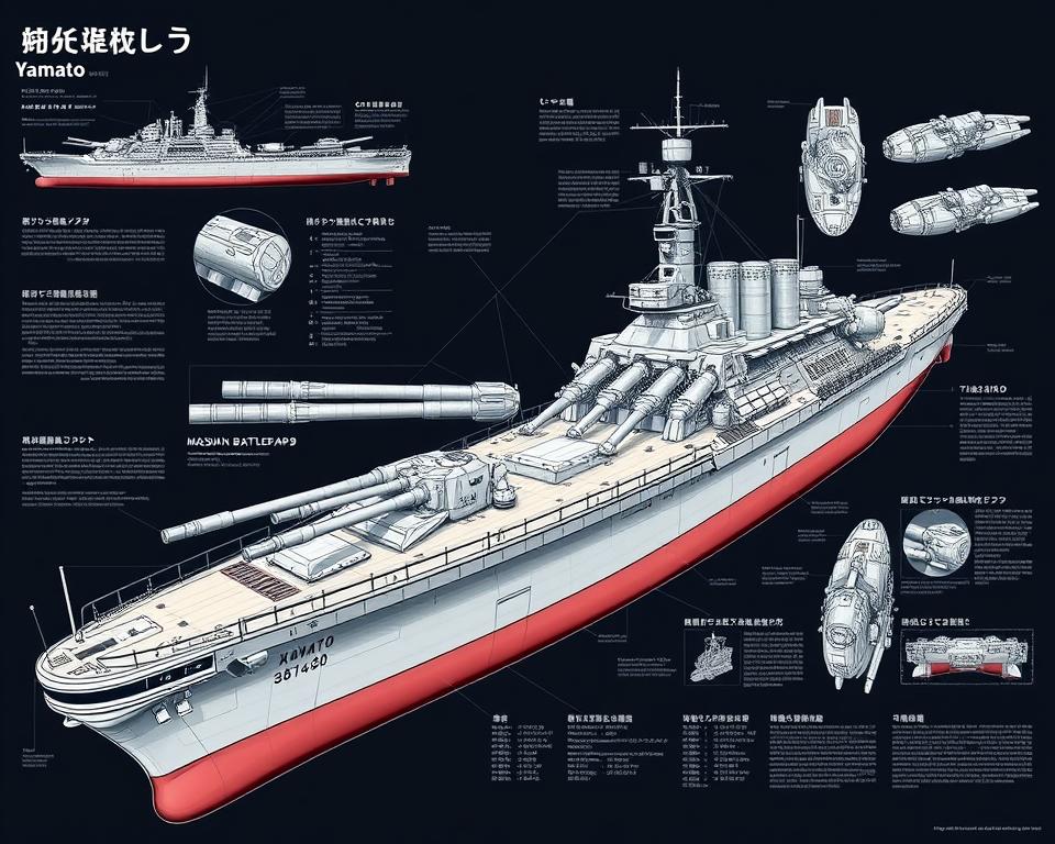 Yamato Spezifikationen Kriegsschiff