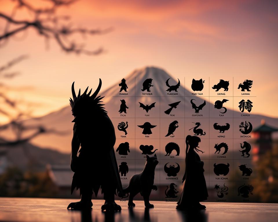 Yokai Kategorien Übersicht