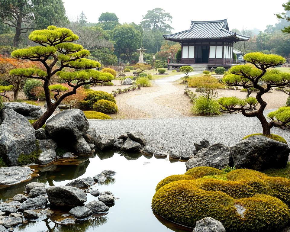 Zen-Garten Gestaltungsprinzipien