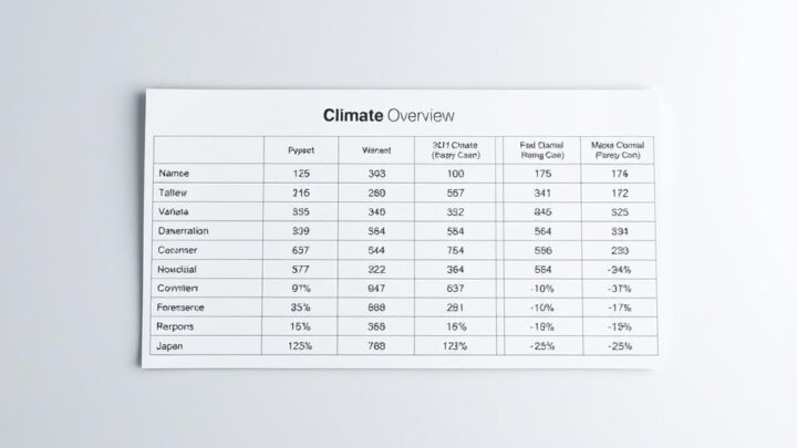 Klimatabelle Japan – Wetter & Temperaturen im Überblick