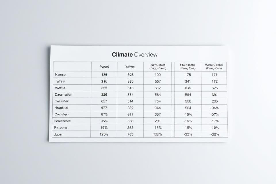 Klimatabelle Japan – Wetter & Temperaturen im Überblick