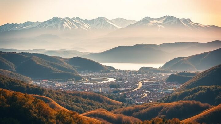 Stadt auf Honshu Japan – Entdecken Sie Japans Insel